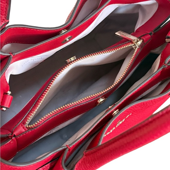 Authentic Kate Spade Red Dumpling Satchel Crossbody Handbag with COA! - Picture 11 of 14